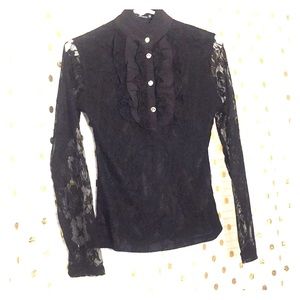 Women’s Black Lace Top